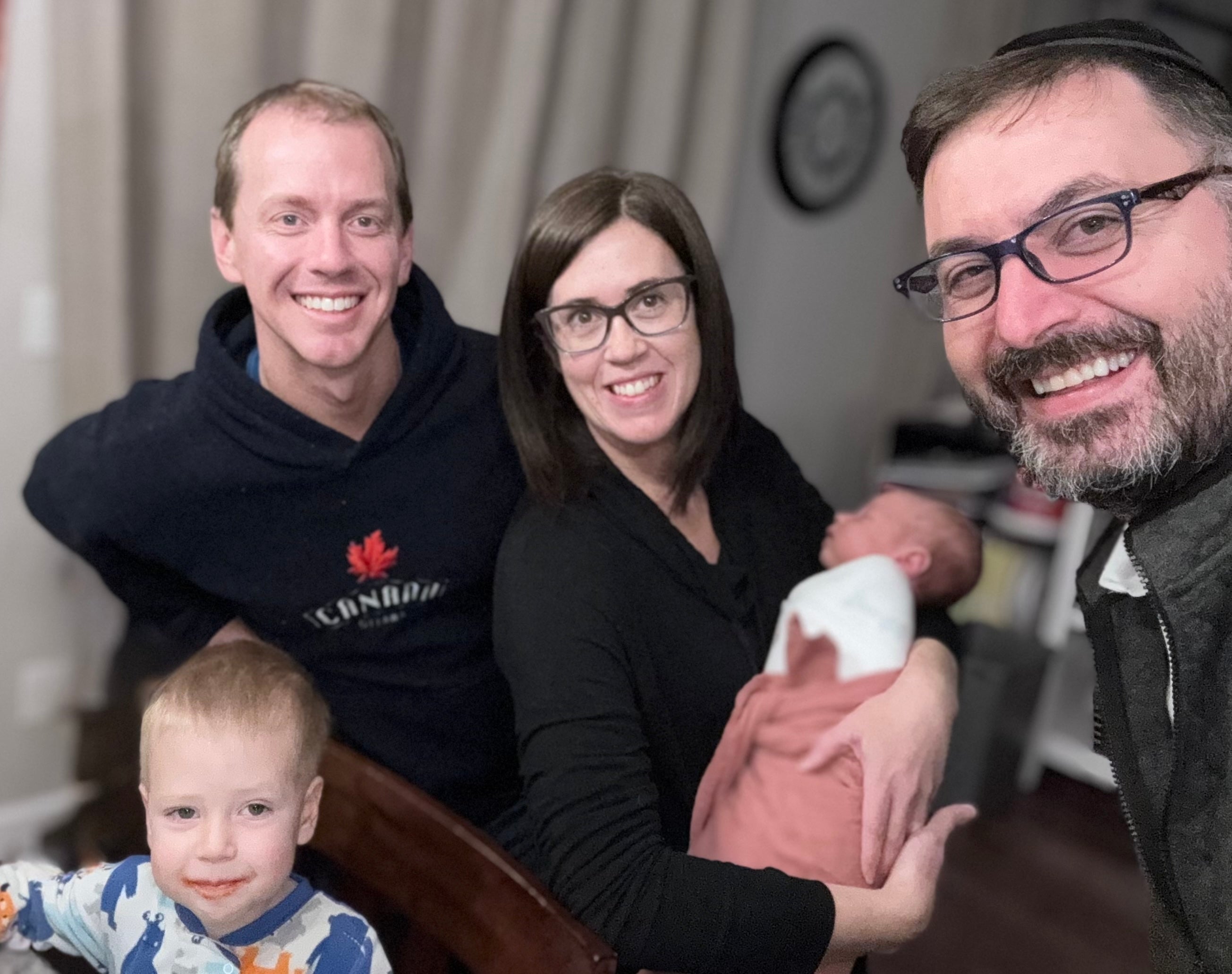Family with newborn