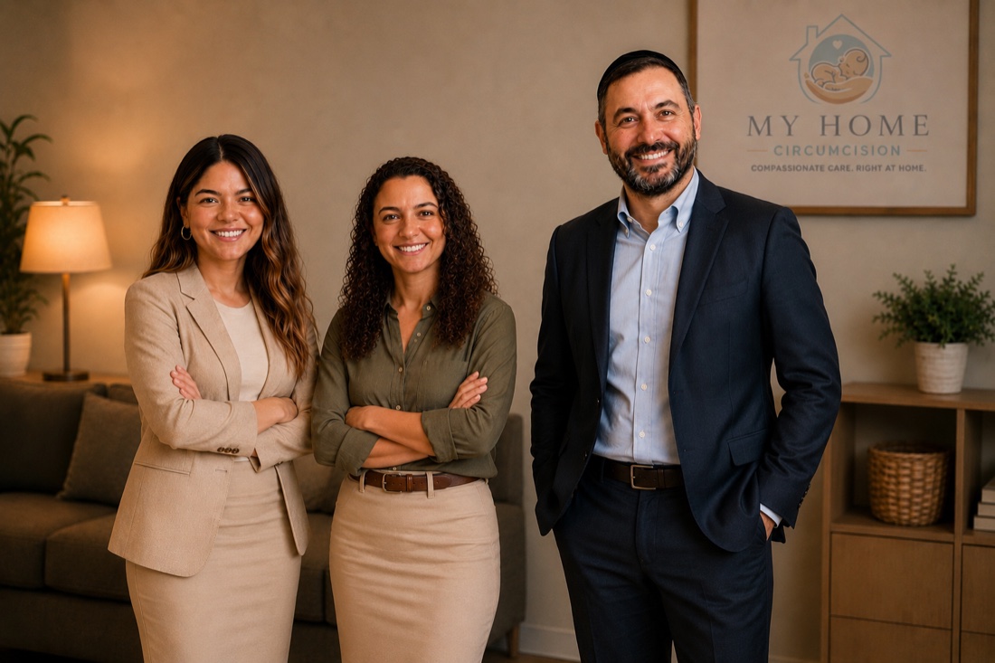 Rabbi Gadi Levy and the My Home Circumcision care team